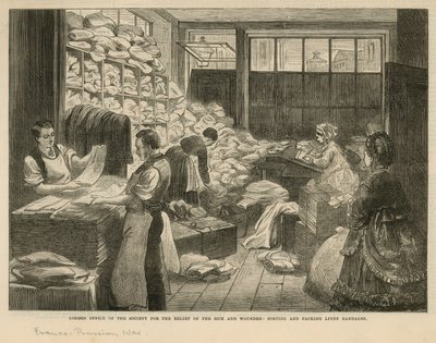 London Office of the Society for the Relief of the Sick and Wounded by English School
