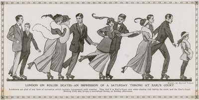 London on Roller Skates - An Impression of a Saturday Throng at Earls Court by English School