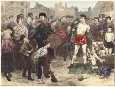 London Street Acrobats by English School