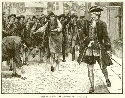 Lord Bute and the Londoners by English School