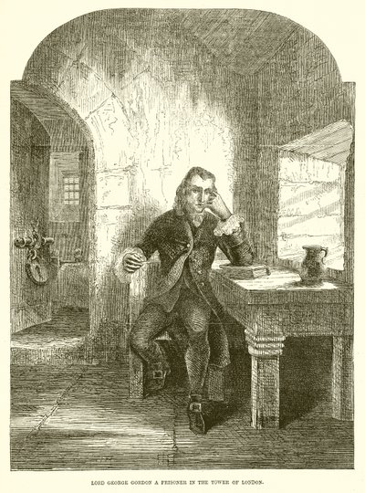Lord George Gordon a Prisoner in the Tower of London by English School