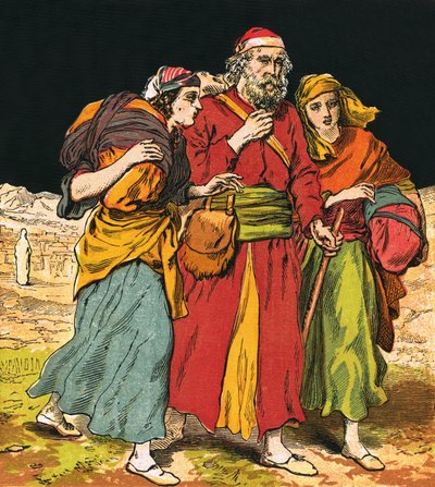Lot with His Wife and Daughters by English School