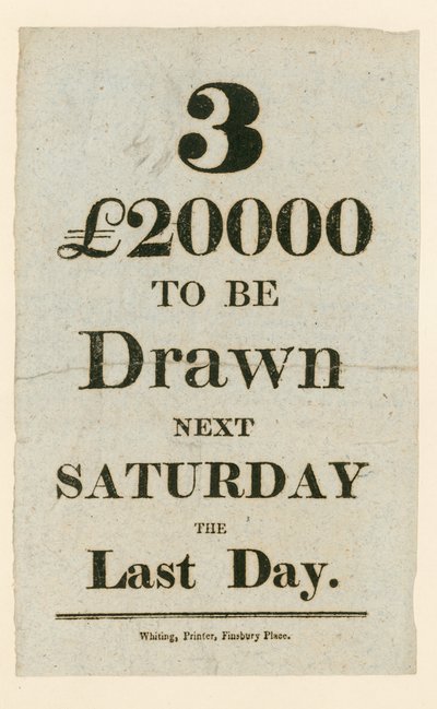 Lottery Advertisement by English School