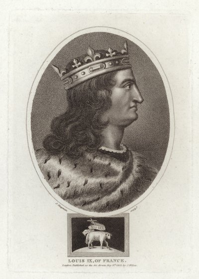 Louis IX of France by English School