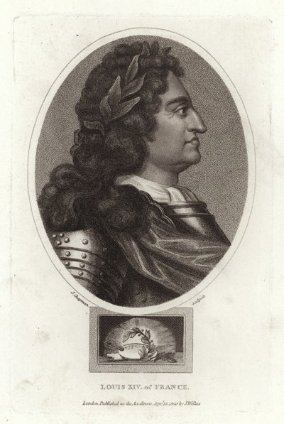 Louis XIV of France by English School