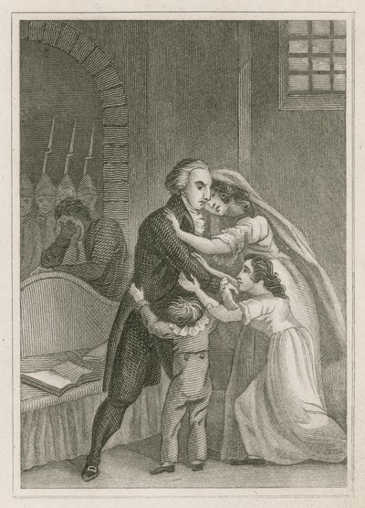 Louis XVI of France Taking Leave of His Family, 1793 by English School
