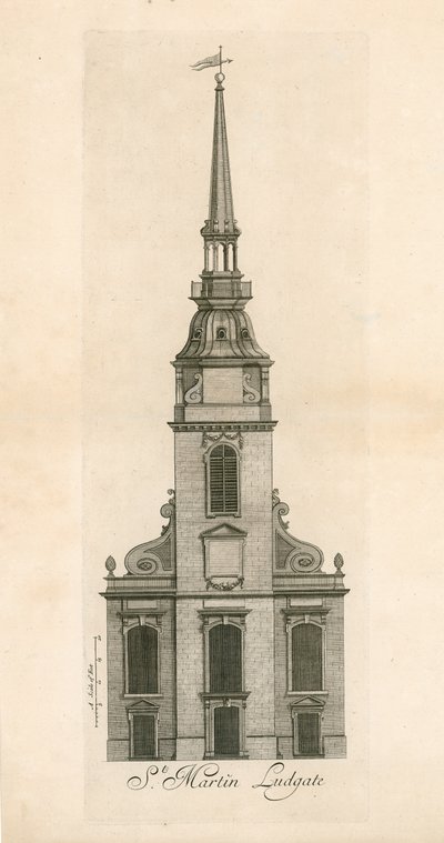 Ludgate Hill, St Martin Ludgate by English School