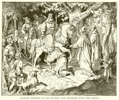 Ludolf Submits to His Father the Emperor Otto the Great by English School