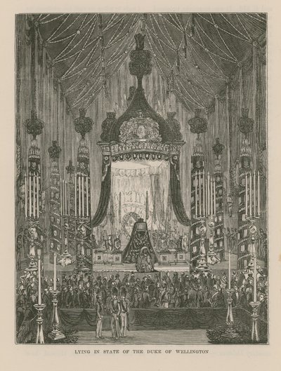 Lying in State of the Duke of Wellington by English School