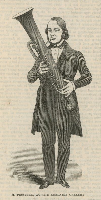 M. Prospere at the Adelaide Gallery, London by English School