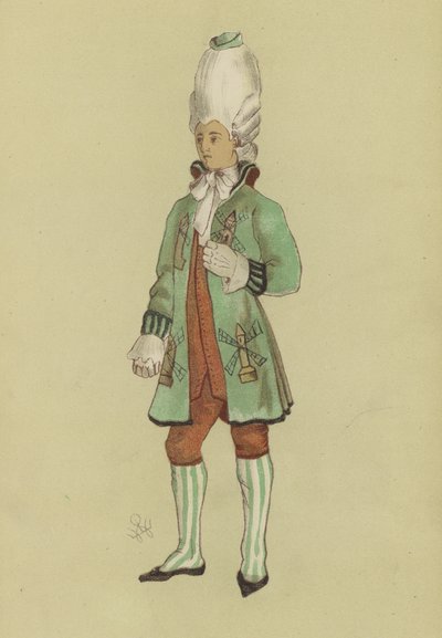 Macaroni of the Reign of George III by English School