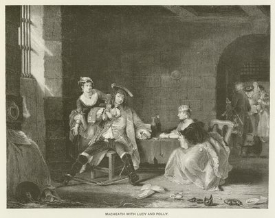 Macheath with Lucy and Polly by English School