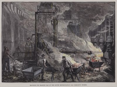 Machine for Making Gas at the South Metropolitan Gas Company Works, London by English School