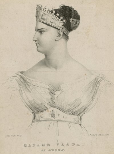 Madame Pasta as Medea by English School