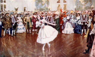 Madame Pavlova Attending a Fancy Dress Ball at the Savoy by English School
