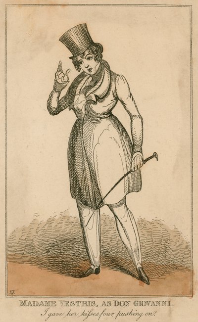 Madame Vestris as Don Giovanni by English School