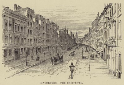Magdeburg, The Breiteweg by English School