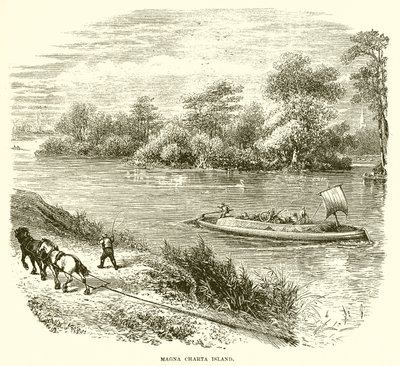 Magna Carta Island by English School
