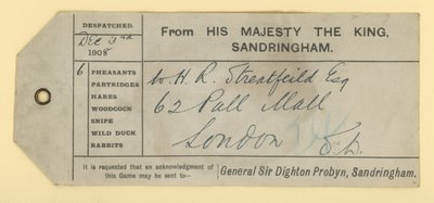 Mail Ticket for Six Pheasants by English School