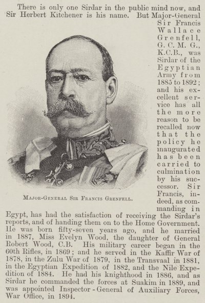 Major-General Sir Francis Grenfell by English School