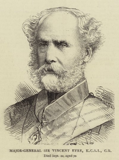 Major-General Sir Vincent Eyre, KCSI, CB by English School