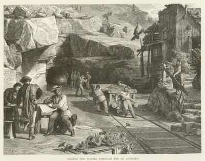 Making the tunnel through the St Gothard by English School