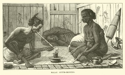 Malay Opium-Smokers by English School