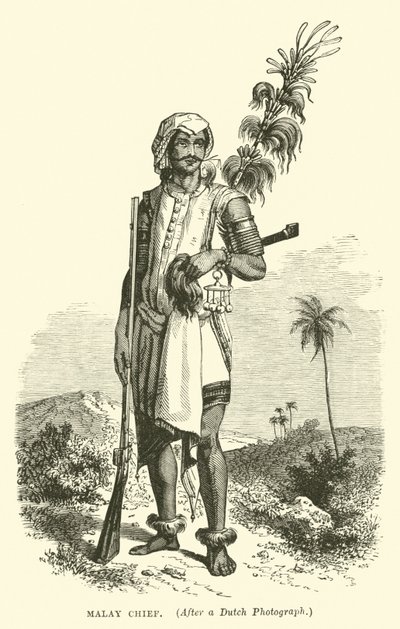 Malay Chief, after a Dutch Photograph by English School