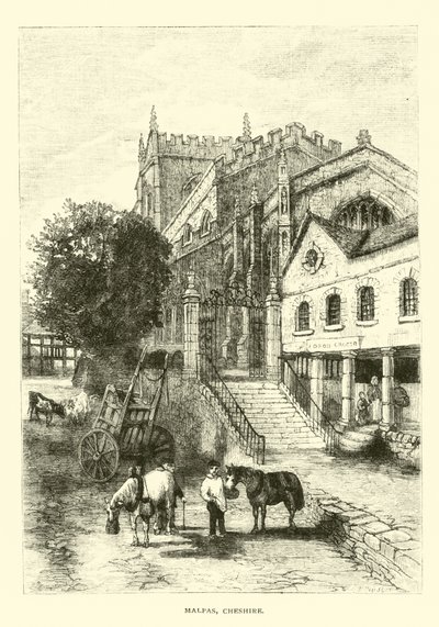 Malpas, Cheshire by English School