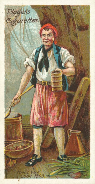 Man-of-War Cook by English School
