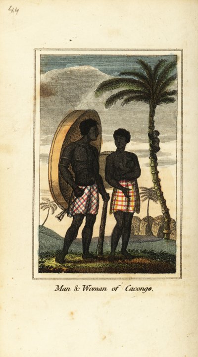 Man and Woman of Cacongo, on the Coast of Loango by English School