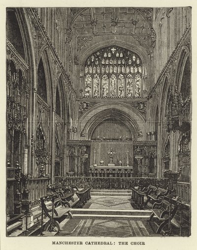 Manchester Cathedral, the Choir by English School