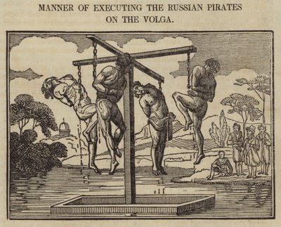 Manner of Executing the Russian Pirates on the Volga by English School