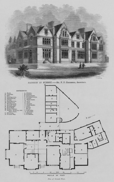 Mansion in Surrey by English School
