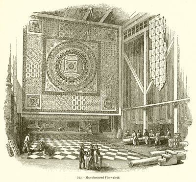 Manufactured Floor-Cloth by English School