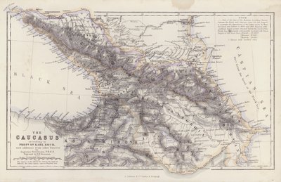 The Caucasus, according to Professor Doctor Karl Koch, with additions from other Sources, by Augustus Petermann by English School