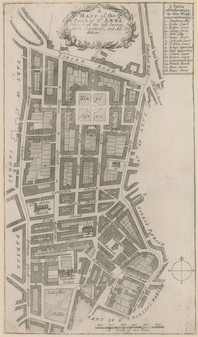Map of the parish of St Ann