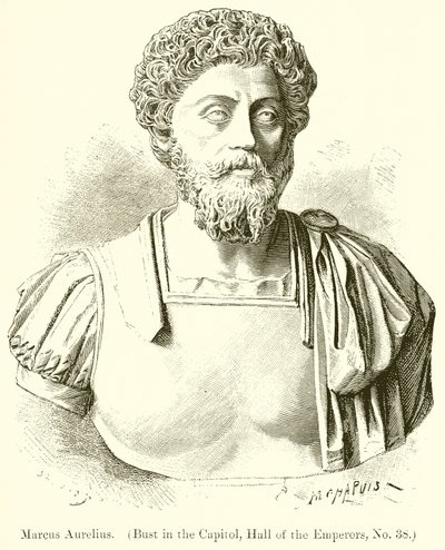 Marcus Aurelius (Bust in the Capital, Hall of the Emperors, No. 38) by English School