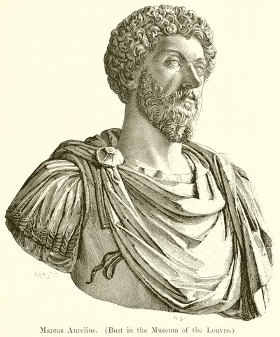 Marcus Aurelius (Bust in the Museum of the Louvre) by English School