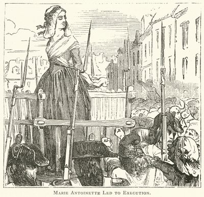 Marie Antoinette Led to Execution by English School