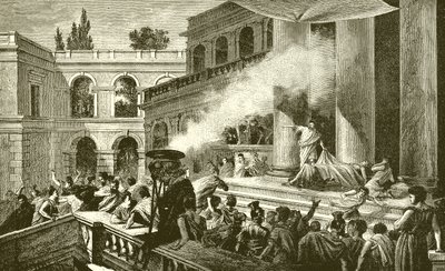 Mark Antony Showing the People the Corpse of Caesar by English School