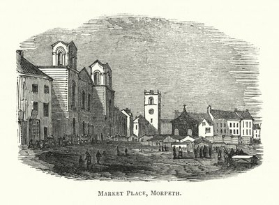 Market Place, Morpeth by English School