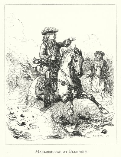 Marlborough at Blenheim by English School