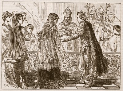 Marriage of Henry I and Matilda (Illustration from Cassell