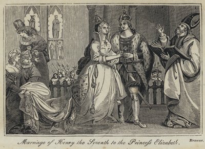 Marriage of Henry the Seventh to the Princess Elizabeth by English School