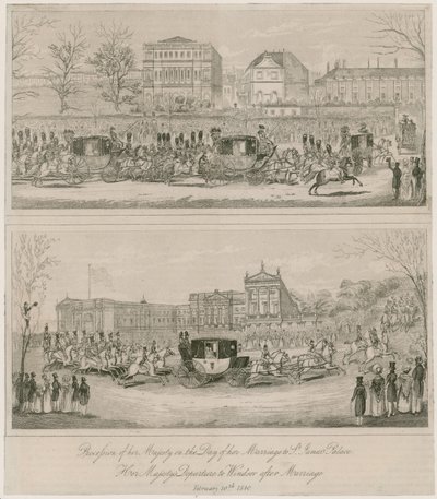 Marriage of Queen Victoria and Prince Albert, 10 February 1840 by English School