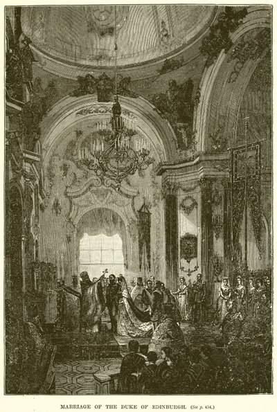 Marriage of the Duke of Edinburgh by English School