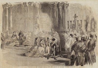 Marriage of the Infanta Amalia with the Prince of Bavaria, Madrid by English School