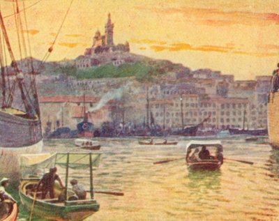 Marseilles from the Harbour by English School