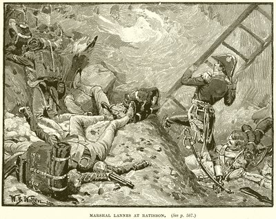 Marshal Lannes at Ratisbon by English School